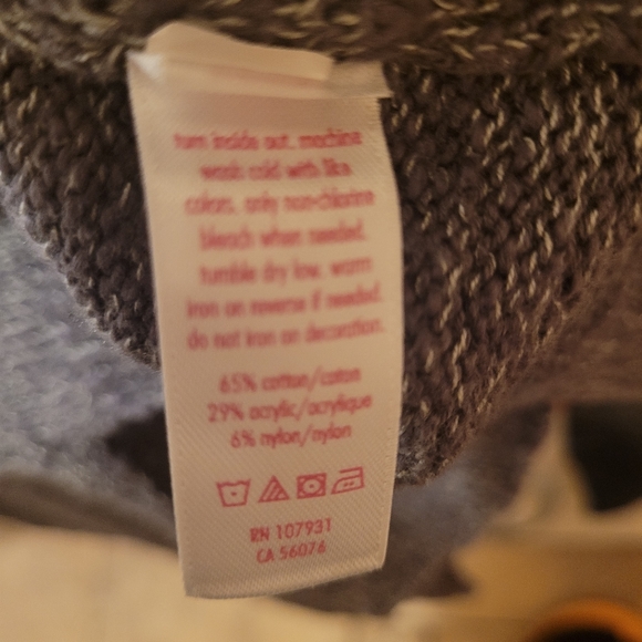 JUSTICE Penguin Sweater Sz 12 - Picture 4 of 4